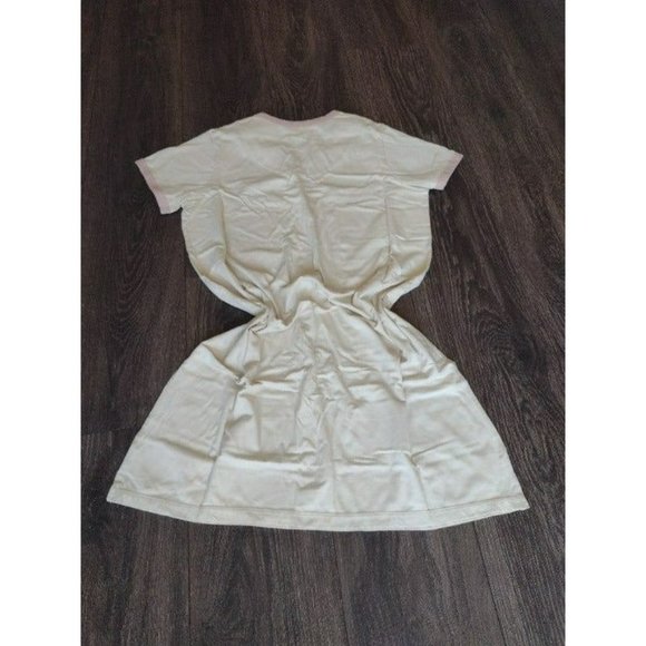 Night Shirt  I Cannot Adult Today Cotton V-neckline Color Cream & Pink PBK - Picture 5 of 5